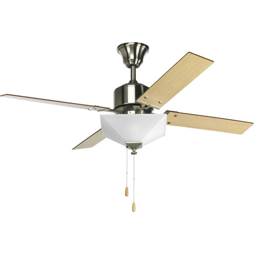 Angelina St 52 inch Brushed Nickel with Natural Cherry/Cherry Blades Ceiling Fan